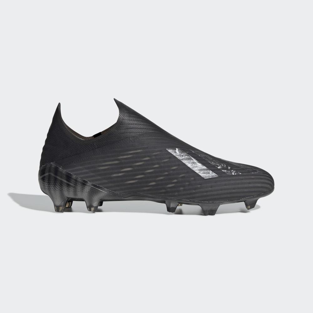Ghete Fotbal Adidas X 19+ Firm Ground Barbati Romania - Negrii/Argintii Metal EG7139